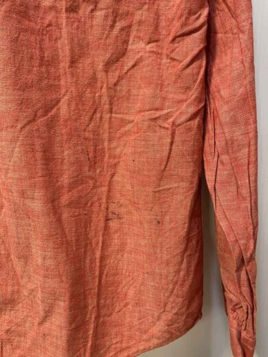 商品画像：シャンブレー/ワークシャツ/フィリピン製/チンストラップ長袖シャツ/M/コットン/RED 7