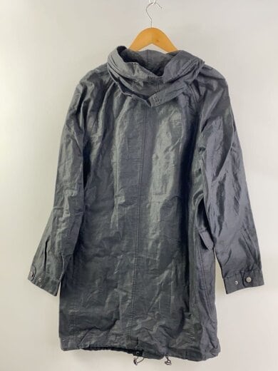 商品画像：フーデッドコート/46/リネン/BLK/40962/96180 2