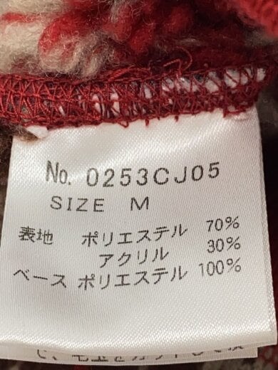 商品画像：ブルゾン/ブランケットボンバー/M/ポリエステル/RED/総柄/0253CJ05 4