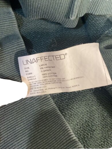 商品画像：パーカー/L/コットン/GRN/UN-FW20CS04 4