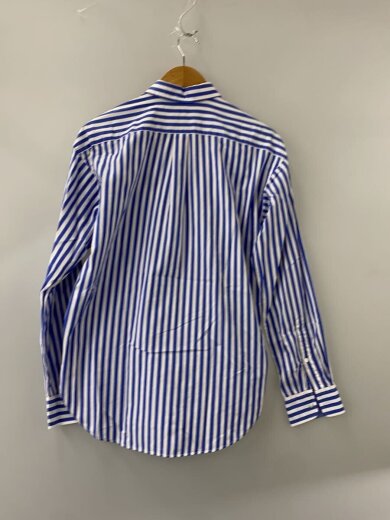 商品画像：BOYFRIEND FIT/長袖シャツ/4/コットン/WHT/ストライプ// 2
