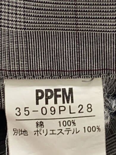 商品画像：サスペンダー/ジップデザイン/ボトム/42/コットン/GRY/チェック/35-09PL28// 5