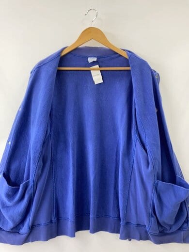商品画像：reverse weave/刺繍タグ/スナップカーディガン/ジャケット/L/コットン/BLU// 3