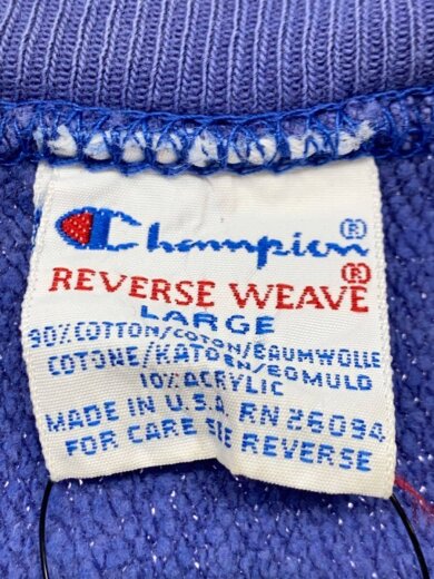 商品画像：reverse weave/刺繍タグ/スナップカーディガン/ジャケット/L/コットン/BLU// 4