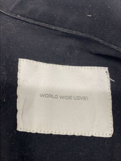 商品画像：world wide love!/ダブルライダースジャケット/1/コットン/BLK// 3