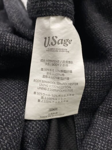 商品画像：u.sage/ジャケット/M/ウール/GRY// 4