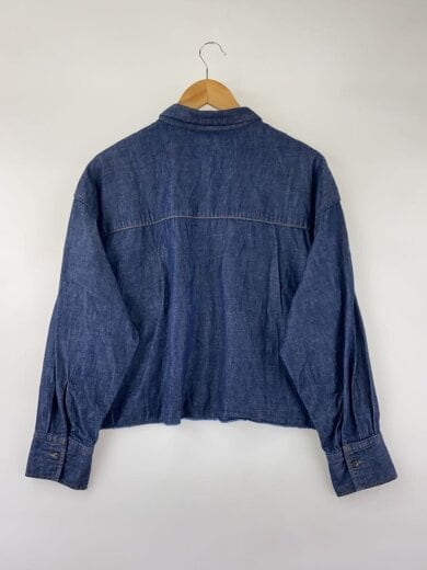 商品画像：24SS/ライトオンデニムクロップドシャツ/長袖シャツ/FREE/デニム/IDG/無地// 2