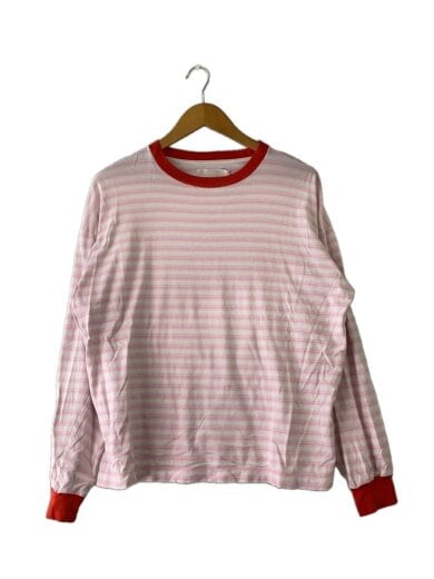 商品画像：WIDE TWIST L/S BORDER/長袖Tシャツ/1/コットン/PNK/ボーダー/R23SCHD25// 1
