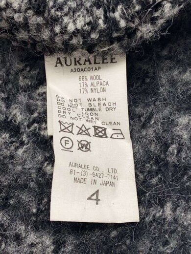 商品画像：20aw/WOOL ALPACA FELT KNIT CARDIGAN/4/ウール/GRY/A20AC01AP// 4