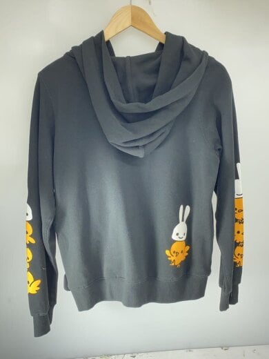 商品画像：ジップパーカー/M/コットン/BLK 2