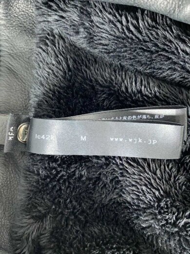 商品画像：レザージャケット・ブルゾン/M/レザー/BLK/無地/lc42k 3