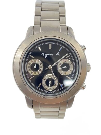 商品画像：クォーツ腕時計/アナログ/チタン/GRY/SLV/V654-6110 1