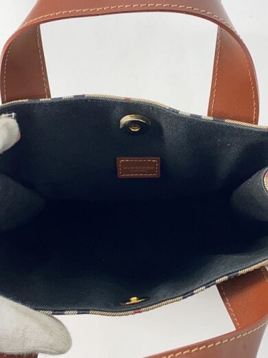 画像：BURBERRY LONDONハンドバッグ/レザー/BRW/チェック6