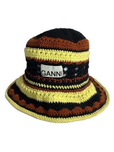 商品画像：ニットキャップ/--/マルチカラー/ボーダー/レディース 1