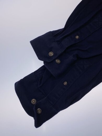 商品画像：長袖シャツ/L/コットン/NVY/無地/63680-20 5