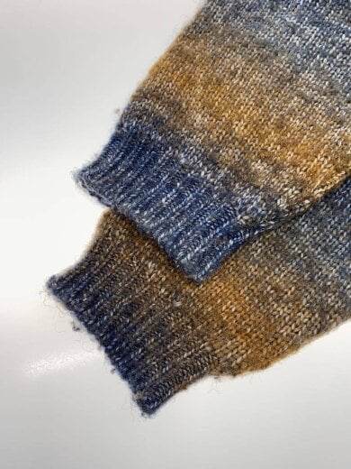 商品画像：ニット・セーター(厚手)/S/ポリエステル/マルチカラー/ボーダー/KHM031417 5