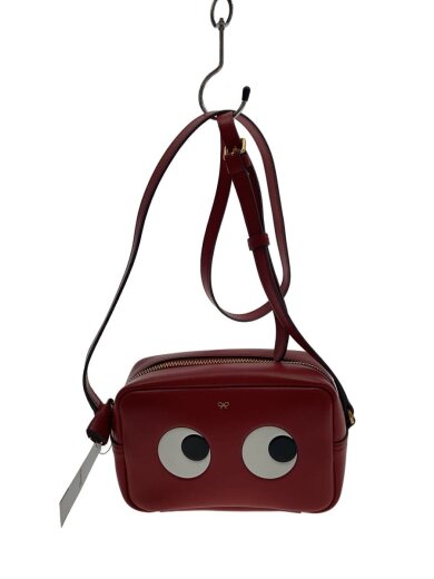 商品画像：eyes mini crossbody/ショルダーバッグ/レザー/レッド/165952 1