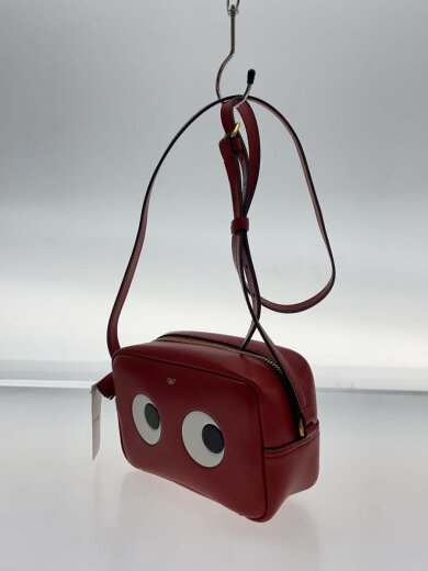 商品画像：eyes mini crossbody/ショルダーバッグ/レザー/レッド/165952 2