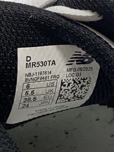 商品画像：ローカットスニーカー/24cm/ホワイト・シルバー/MR530TA 6