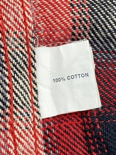 商品画像：90s-00s/長袖シャツ/L/コットン/RED/オンブレCK 5