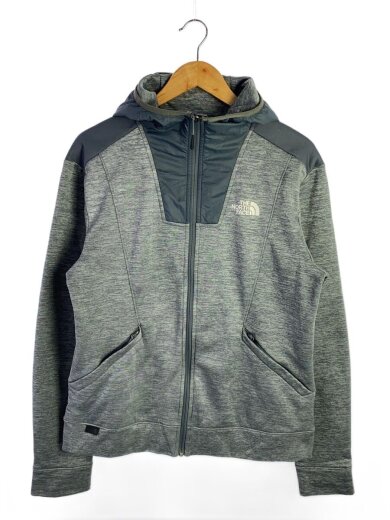 商品画像：ソフトシェルフーディジャケット/M/ポリエステル/GRY/T93YJC 1