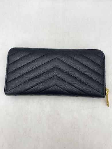 商品画像：長財布/レザー/BLK/無地/メンズ 2