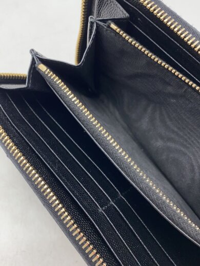 商品画像：長財布/レザー/BLK/無地/メンズ 6