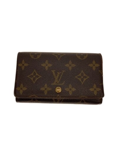 商品画像：2)ポルト・フォイユ・トレゾール_モノグラム・キャンバス/PVC/BRW/レディース 1