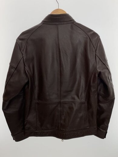 画像：RattleTrapシングルライダースジャケット/L/羊革/BRW/無地/M0511LJM201//2