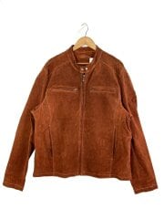 シングルライダースジャケット/XL/スウェード/BRW