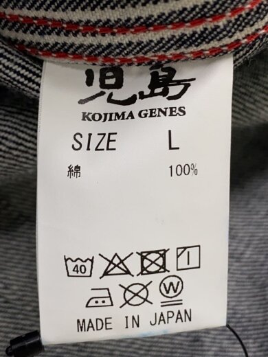 商品画像：長袖シャツ/L/デニム/IDG/ストライプ 4