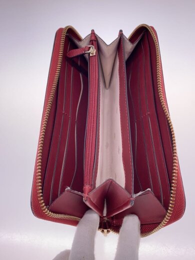 商品画像：長財布/--/RED/無地/レディース// 4