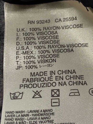 商品画像：ノースリーブシャツ/XS/レーヨン/BLK/無地/タグ付き 4