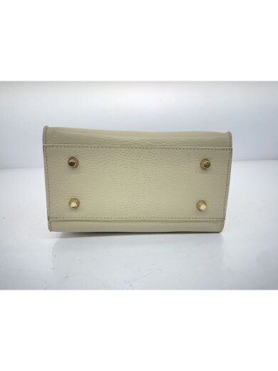 商品画像：ハンドバッグ/レザー/BEG/無地 4