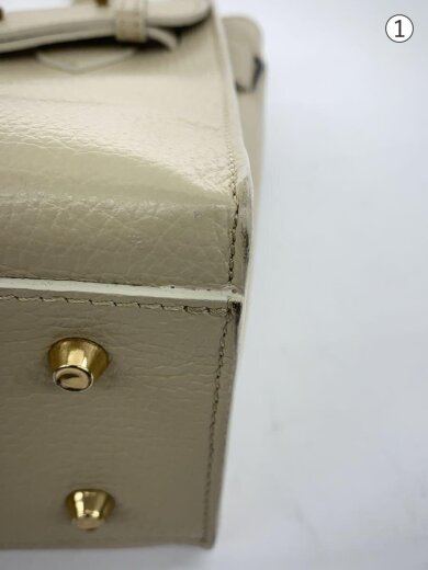 商品画像：ハンドバッグ/レザー/BEG/無地 7