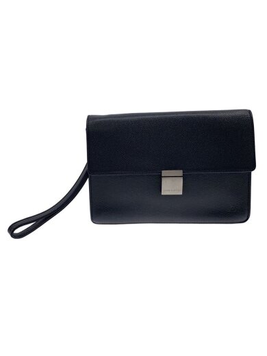 商品画像：セカンドバッグ/レザー/BLK 1