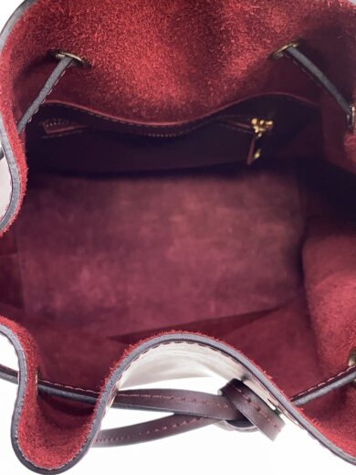 商品画像：巾着型ショルダーバッグ/レザー/BRD 6