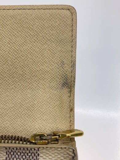 商品画像：1)ポルト・フォイユ・サラ_ダミエ・アズール/PVC/WHT/レディース 9