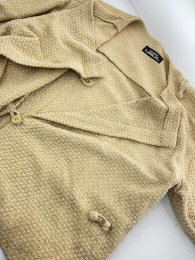 商品画像：pwrmanwntw/ノーカラージャケット/M/--/BEG/フロント/汚れ有 8