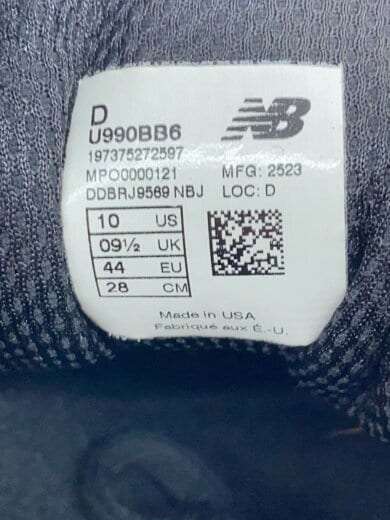 商品画像：U990/ブラック/28cm/BLK 5