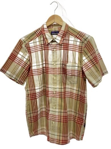 商品画像：半袖シャツ/S/ナイロン/RED/チェック/54105SP13 1