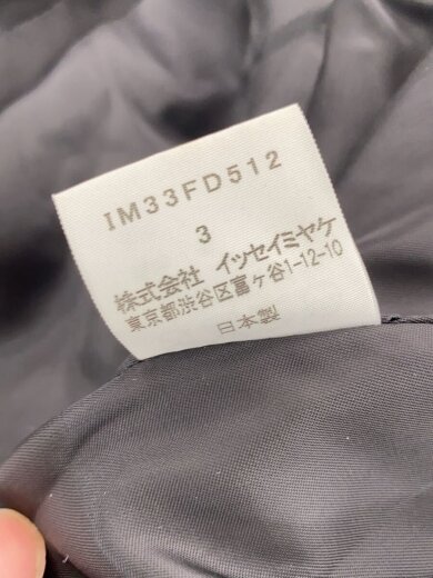 商品画像：ジャケット/3/ウール/BLK/無地/IM33FD512 4