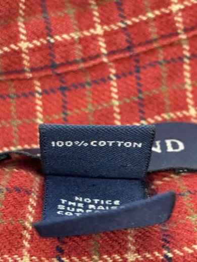 商品画像：長袖シャツ/L/コットン/RED 4