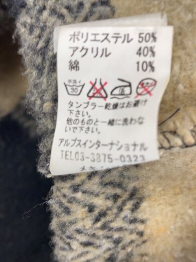 商品画像：パーカー/S/ウール/BLK/チェック 5