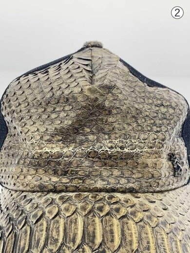 商品画像：メッシュキャップ/蛇革/ナイロン/メンズ 9