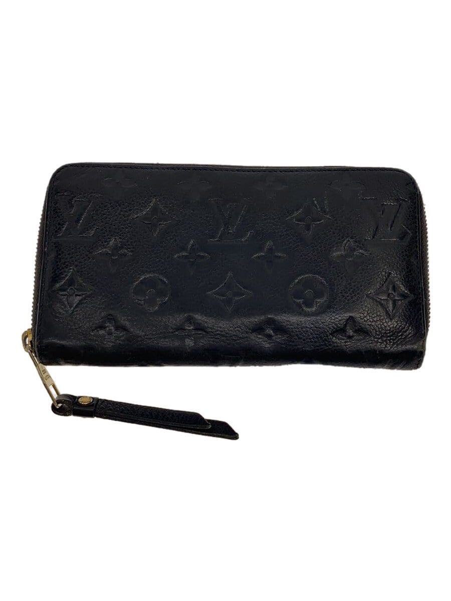 LOUIS VUITTON / ポルト・フォイユ・クレマンス_モノグラム・アンプラント_BLK/レザー/BLK/レディース