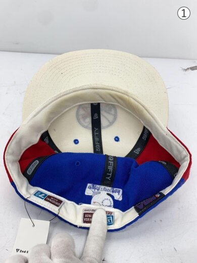 商品画像：キャップ/--/コットン/BLU/無地/メンズ/トリコロール 4