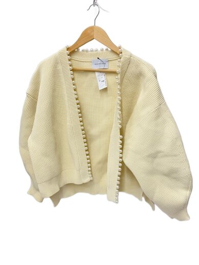 商品画像：カーディガン(厚手)/FREE/ポリエステル/アイボリー/無地/GAK-03030 1