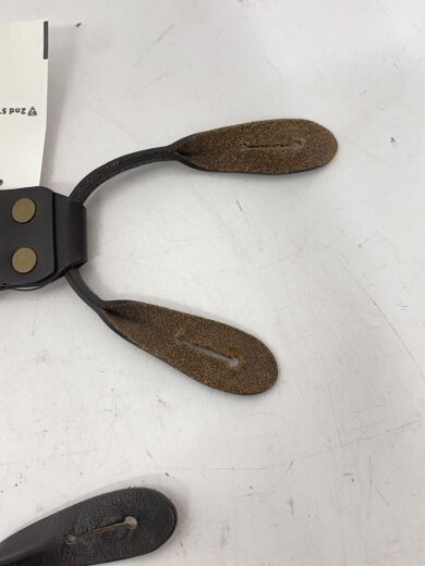 商品画像：サスペンダー/--/アイボリー/レザー/無地/メンズ 3