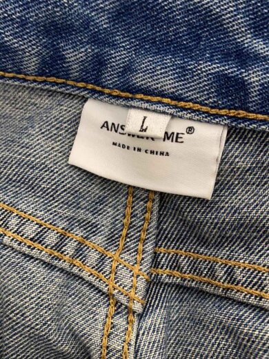 商品画像：ANSWER ME/ボトム/L/デニム/インディゴ/無地/メンズデニム 4